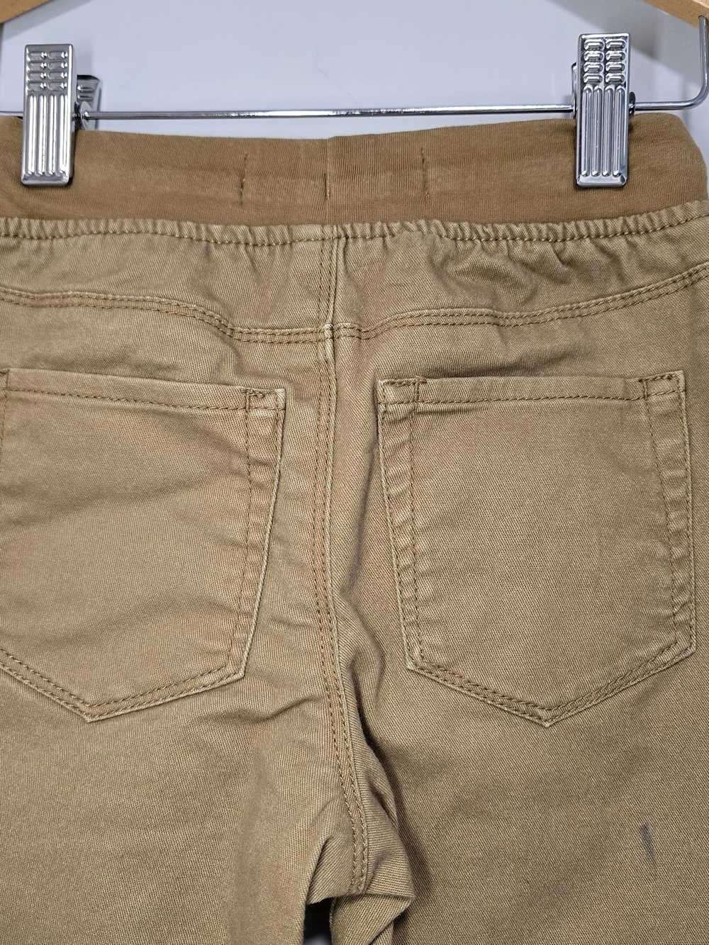 Old Navy Fully Lined Boys' Tan With Plaid Drawstring Pants. Back To School.